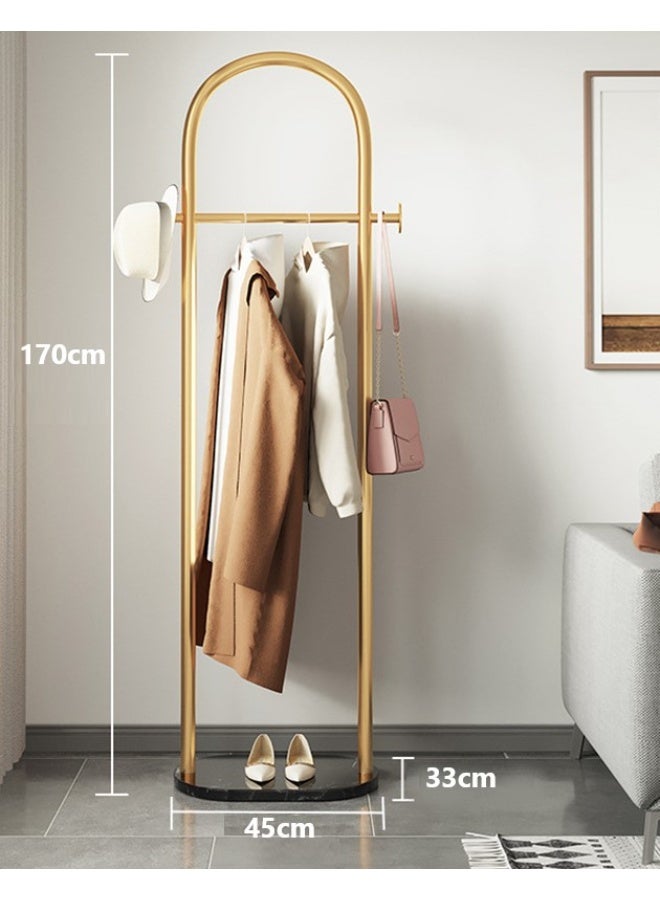 INSIJAM Fashionable and Versatile Coat Rack and Clothes Hanger Stand 170cm Tall Coat Rack Stand Clothing Rack Freestanding with Natural Stable Marble Base Garment Rack Heavy Duty Coat Hanger Rack Stand for Bag Hat Scarf Jacket for Bedroom Living Room - Image 2